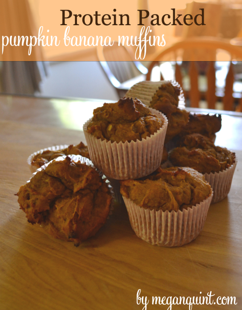 skinny healthy protein pumpkin muffins for fall
